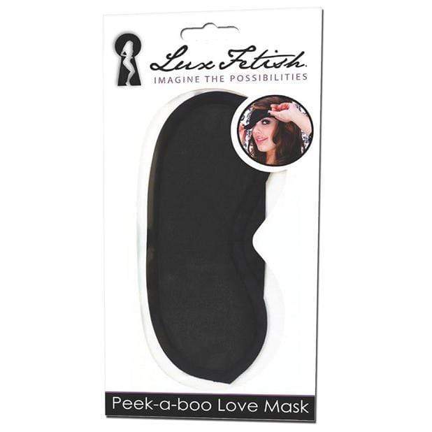 Lux Fetish - Peek A Boo Love Mask (Black) Mask (Blind)