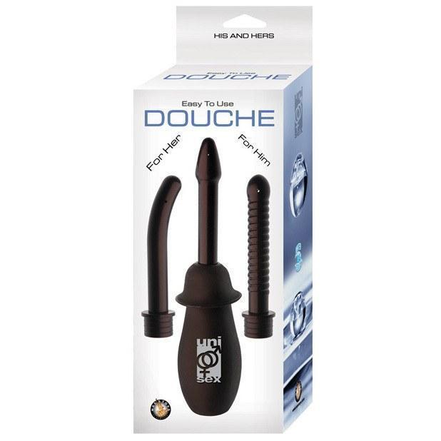 Nasstoys - His & Hers Easy To Use Douche (Black) Anal Douche (Non Vibration) - CherryAffairs Singapore