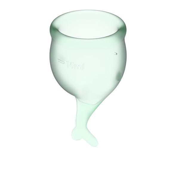 Satisfyer - Feel Secure Menstrual Cup Set (Light Green) Menstrual Cup 4061504002279 CherryAffairs