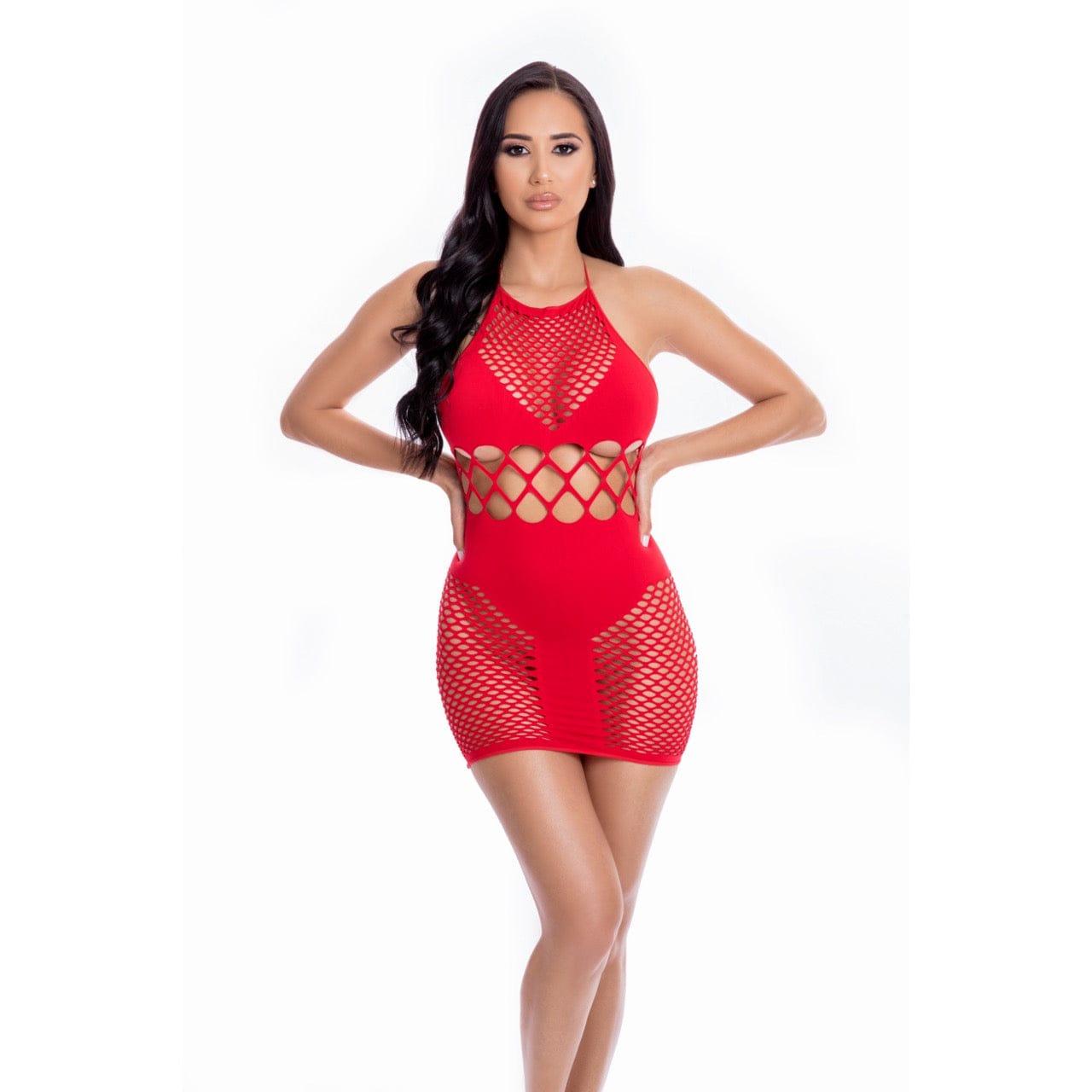 Pink Lipstick - Girl Gone Bad Dress Costume O/S (Red) Dresses 017036195587 CherryAffairs