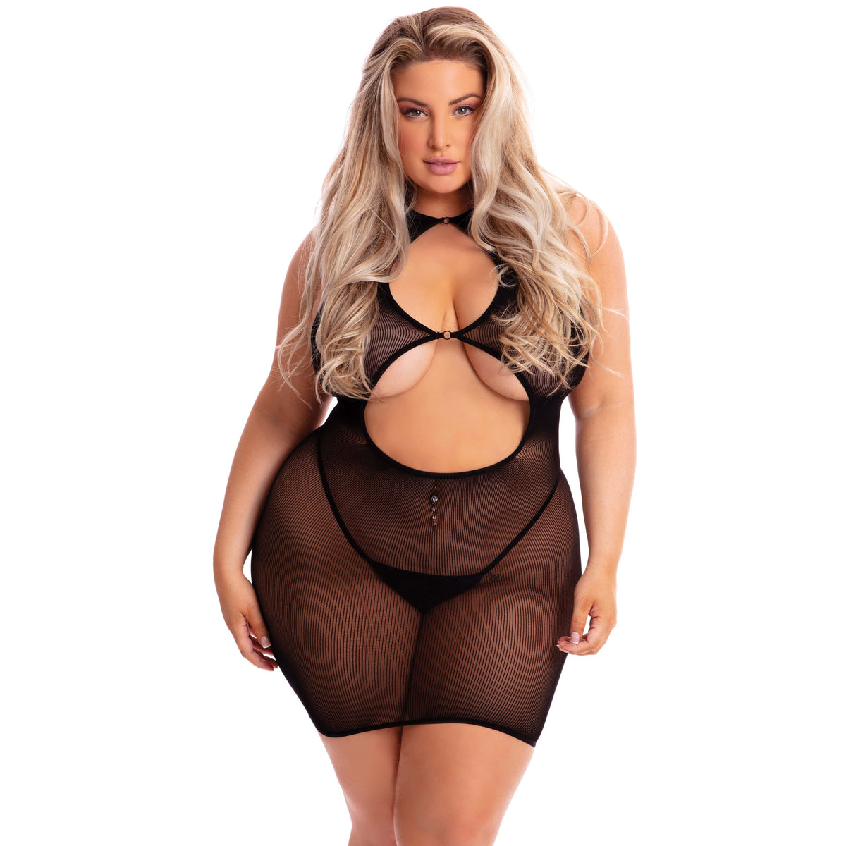 Pink Lipstick - Follow Me Mini Dress Costume Queen (Black) Dresses 017036502750 CherryAffairs