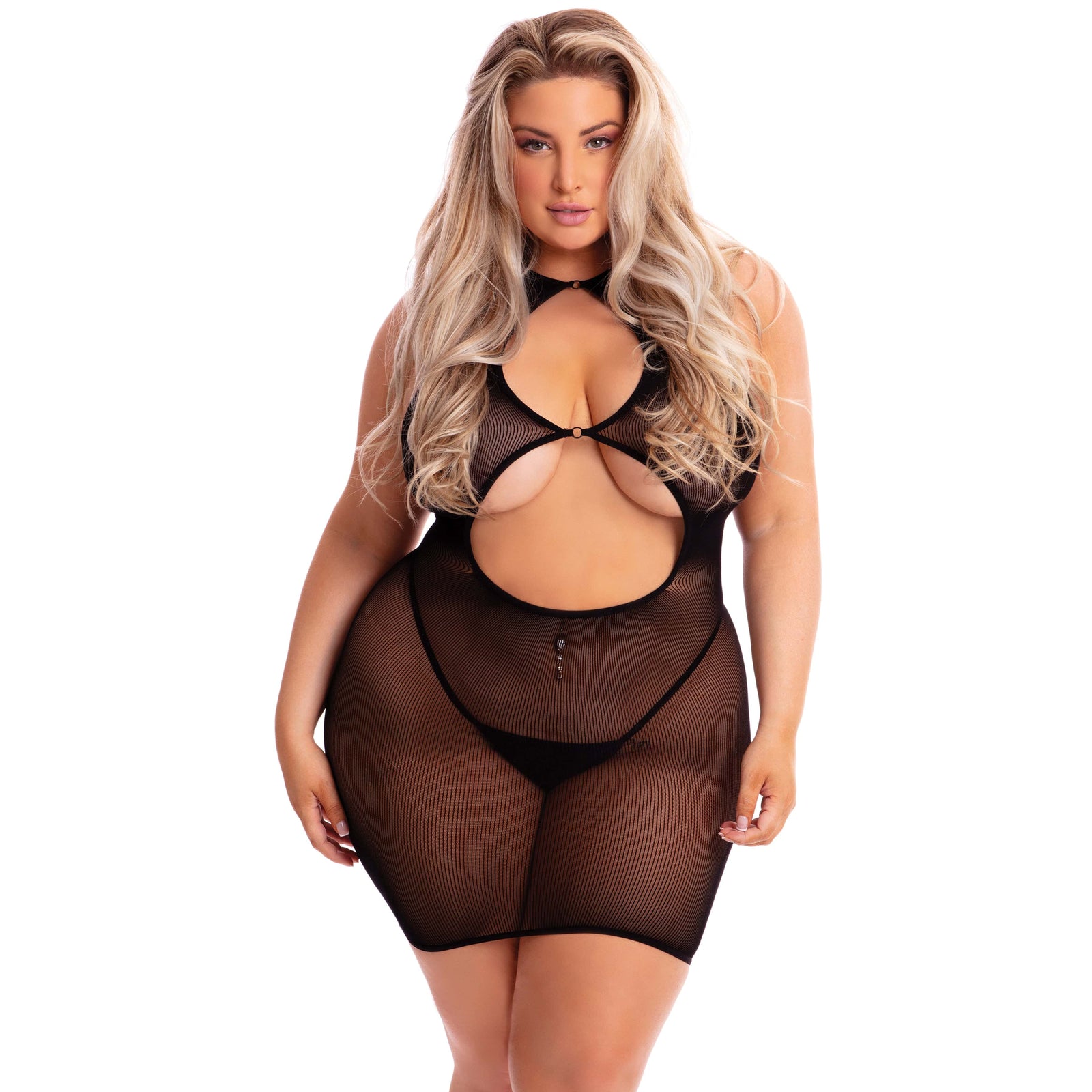 Pink Lipstick - Follow Me Mini Dress Costume Queen (Black) Dresses 017036502750 CherryAffairs