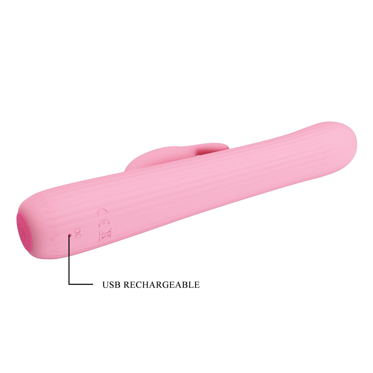 Pretty Love - Julian Vibrating Rotating Rabbit Vibrator (Pink) - Pink - Rabbit Dildo (Vibration) Rechargeable