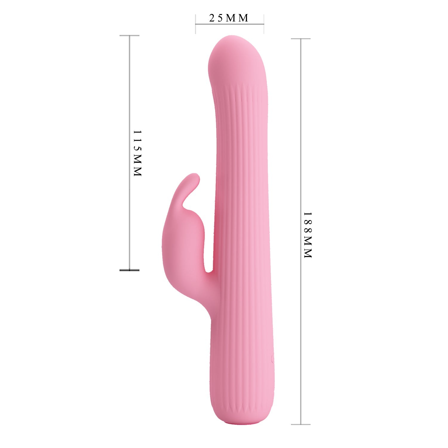 Pretty Love - Julian Vibrating Rotating Rabbit Vibrator (Pink) - Pink - Rabbit Dildo (Vibration) Rechargeable