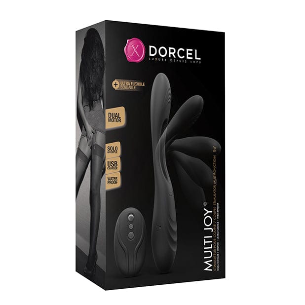 Dorcel - Multi Joy Bendable Flexible Stimulator Vibrator with Remote (Black) Remote Control Couple's Massager (Vibration) Rechargeable 622628105 CherryAffairs