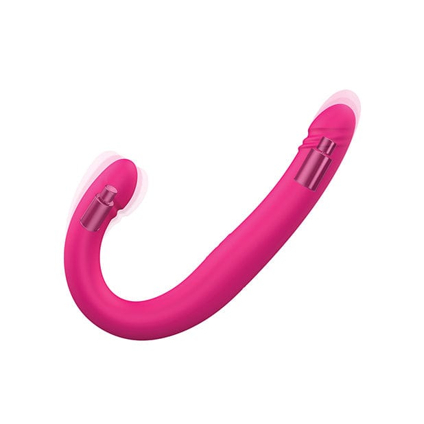 Dorcel - Orgasmic Double Do Thrusting Dong Double Dildo 16.5" (Pink) Double Dildo (Vibration) Rechargeable 622630148 CherryAffairs