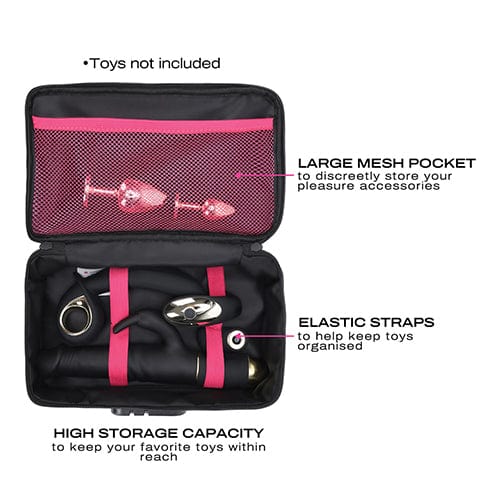 Dorcel - Lockable Discreet Toy Storage Box (Black) Storage Box 622630886 CherryAffairs