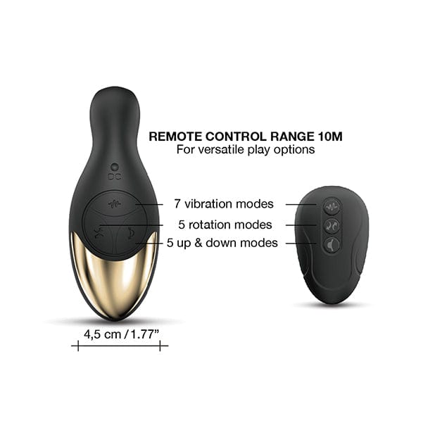 Dorcel - P Joy Double Action Rotating Prostate Massager (Black) Prostate Massager (Vibration) Rechargeable 622628300 CherryAffairs