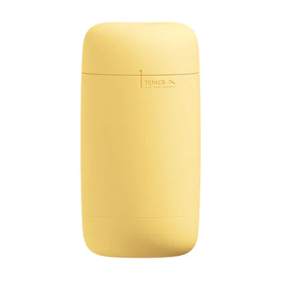 Tenga - Puffy Stroker Masturbator Custard Yellow - Masturbator Soft Stroker (Non Vibration)