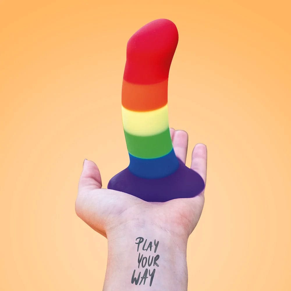 Fun Factory - Amor G Spot Dildo (Rainbow) Realistic Dildo with suction cup (Non Vibration) 4032498225005 CherryAffairs