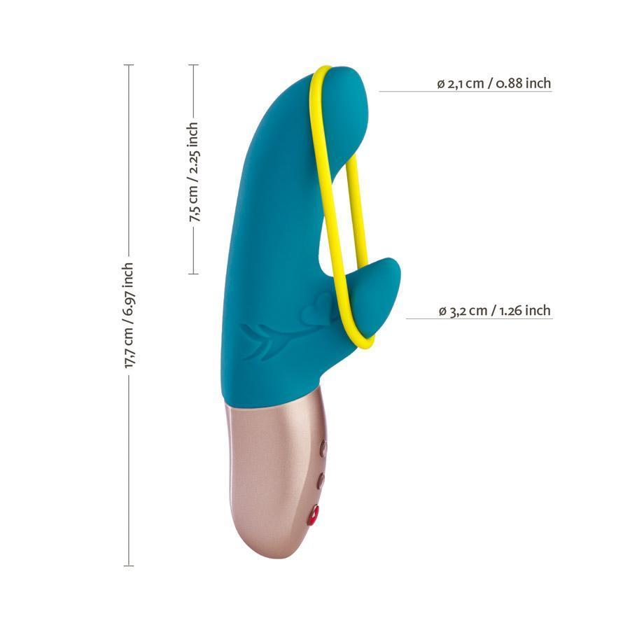 Fun Factory - Amorino DeluxeVibe Rabbit Vibrator (Pink) Rabbit Dildo (Vibration) Rechargeable Singapore