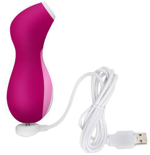Satisfyer - Pro Penguin Rechargeable Clit Stimulator (Fuchsia) Clit Massager (Vibration) Rechargeable - CherryAffairs Singapore