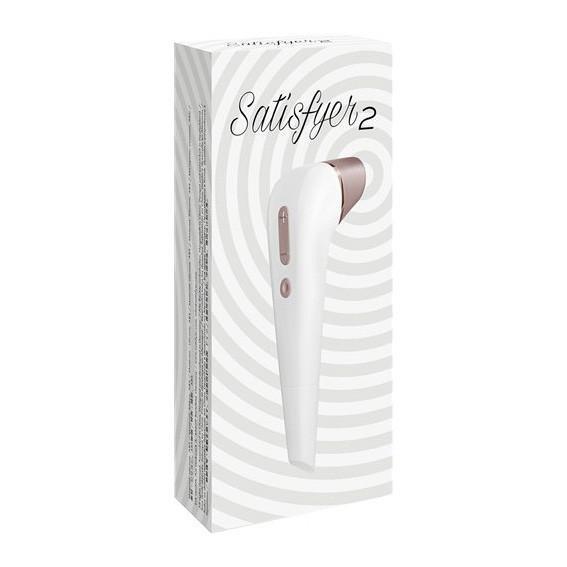 Satisfyer - 2 Clit Stimulator (White) Clit Massager (Vibration) Non Rechargeable - CherryAffairs Singapore