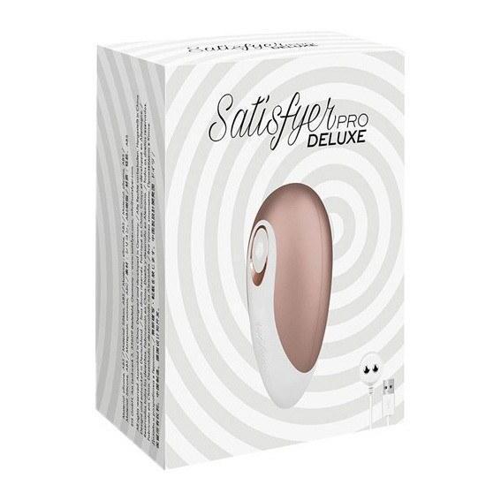 Satisfyer - Pro Deluxe Rechargeable Clit Stimulator (Rose Gold) Clit Massager (Vibration) Rechargeable - CherryAffairs Singapore