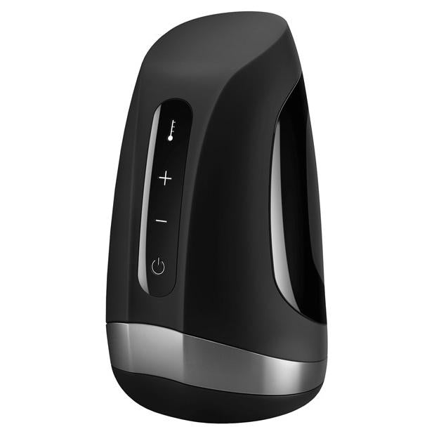 Satisfyer - Men Heat Vibration Masturbator (Black) - Black - Masturbator (Hands Free) Rechargeable