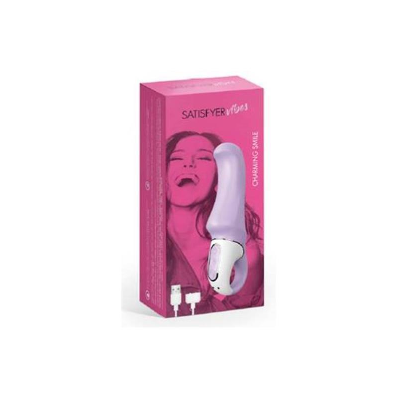 Satisfyer - Vibes Charming Smile Rabbit Vibrator (Purple) G Spot Dildo (Vibration) Rechargeable Singapore