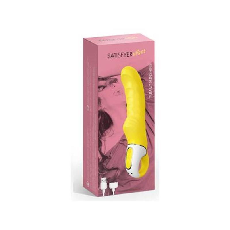 Satisfyer - Vibes Yummy Sunshine G Spot Vibrator (Yellow) G Spot Dildo (Vibration) Rechargeable Singapore