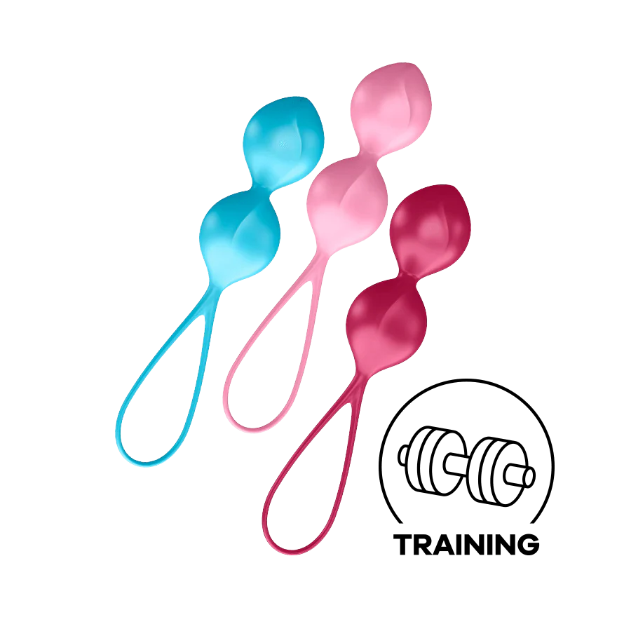 Satisfyer - V Balls 3 Pieces Kegel Training Set With Moving Balls (Multi Colour) - Multi Colour - Kegel Balls (Non