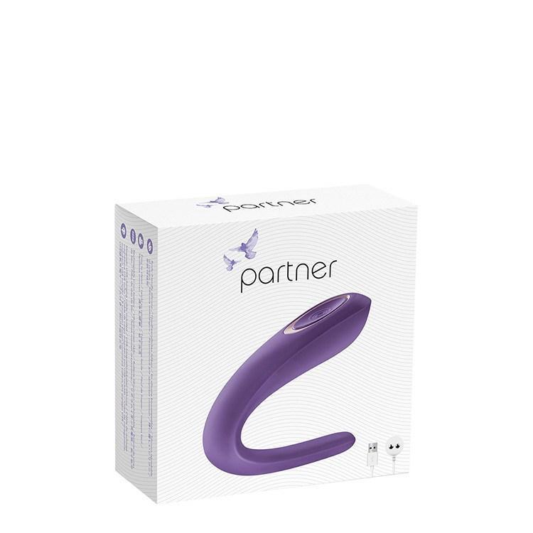 Partner - Couple Toys (Purple) Couple's Massager (Vibration) Rechargeable - CherryAffairs Singapore