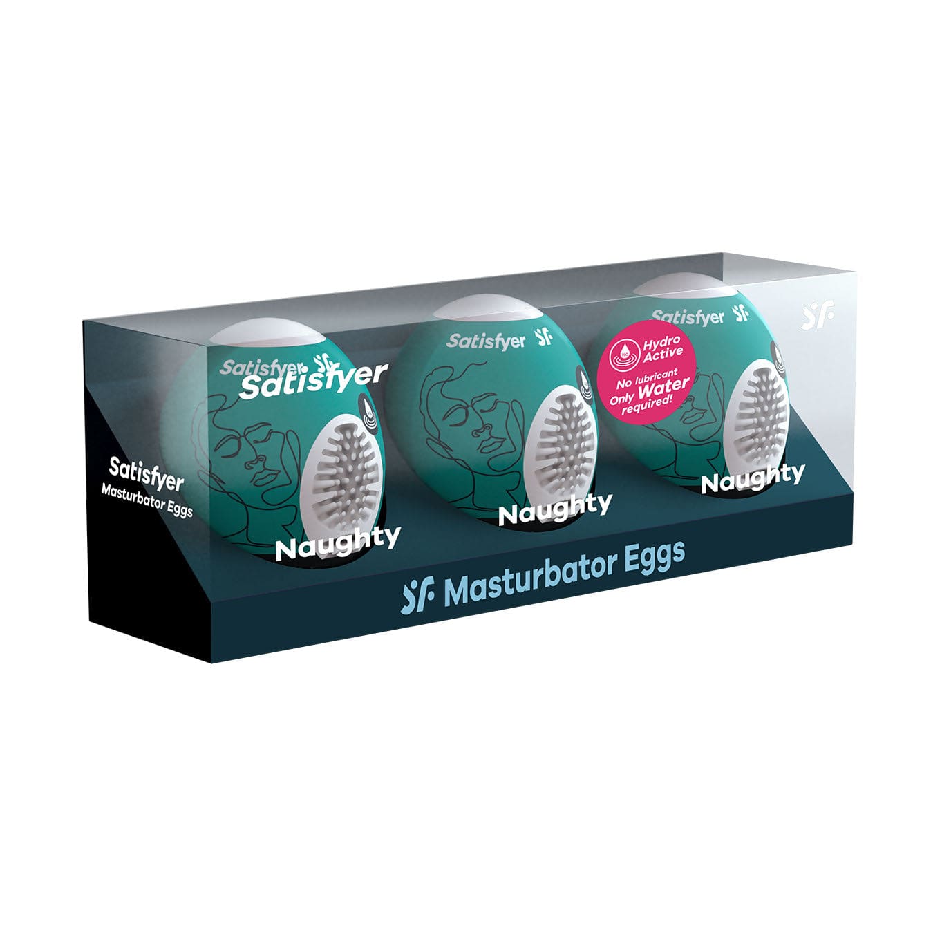 Satisfyer - 3 Naughty Masturbator Eggs Set (Green) Masturbator Egg (Non Vibration) 575404219 CherryAffairs