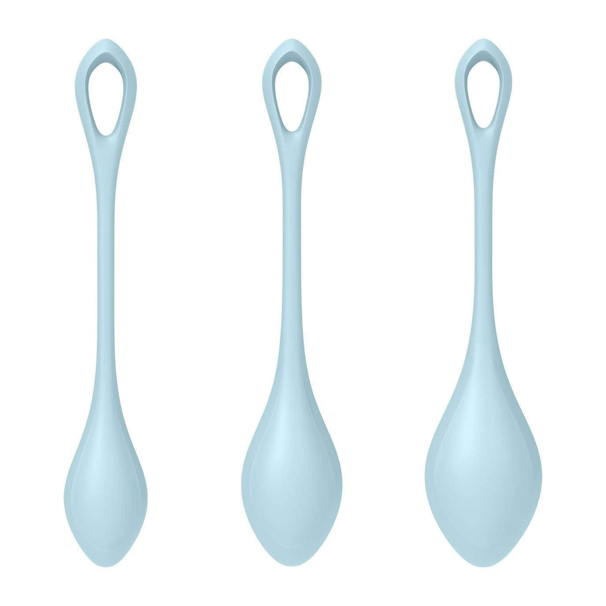 Satisfyer - Yoni Power 2 Silicone Kegel Balls Training Set (Light Blue) Kegel Balls (Non Vibration) 4049369043859 CherryAffairs