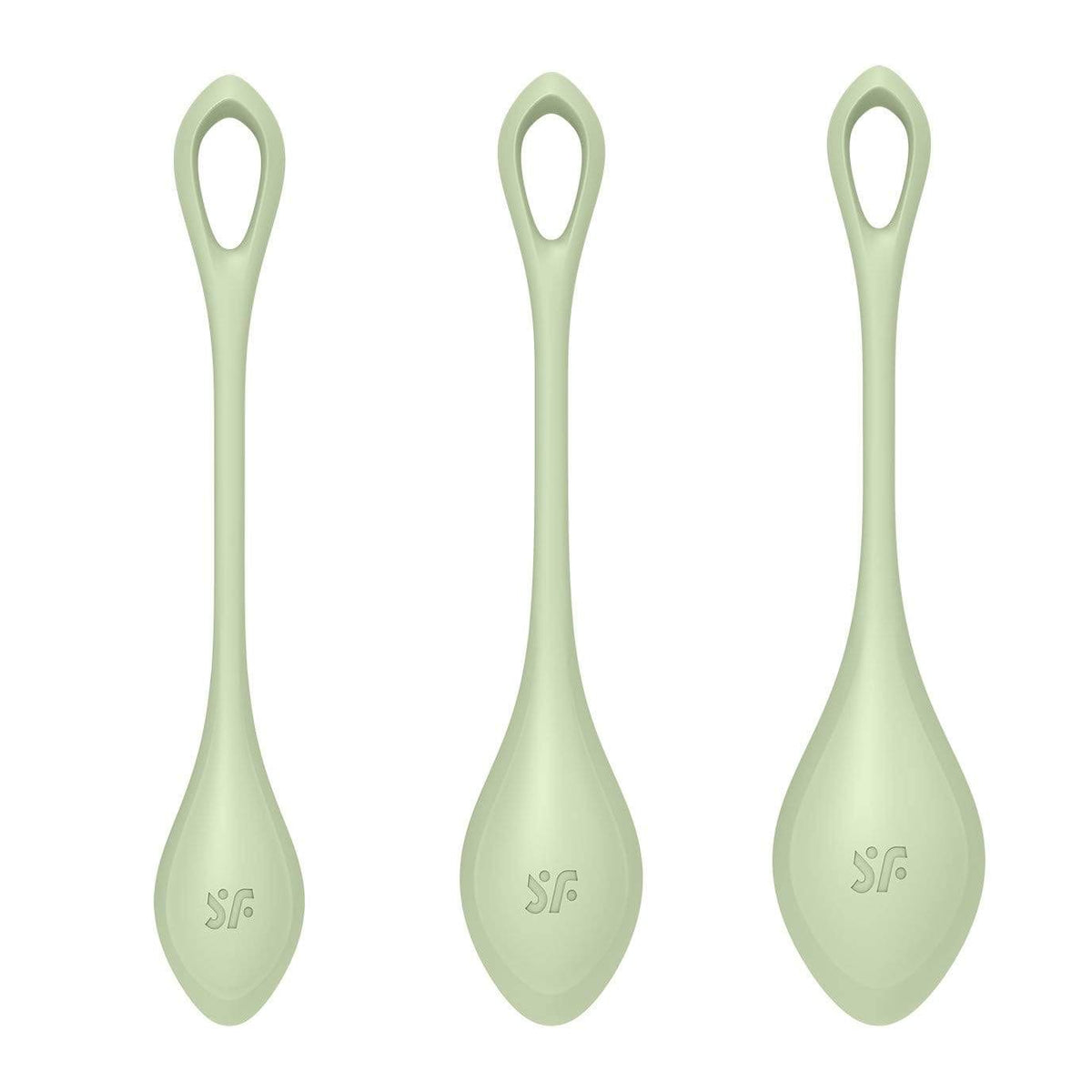 Satisfyer - Yoni Power 2 Silicone Kegel Balls Training Set (Light Green) Kegel Balls (Non Vibration) 4049369043866 CherryAffairs