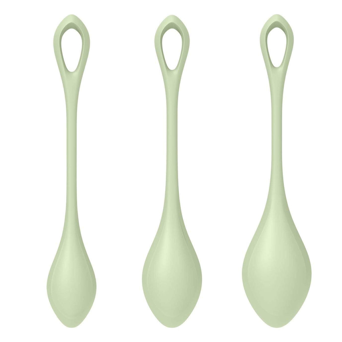 Satisfyer - Yoni Power 2 Silicone Kegel Balls Training Set (Light Green) Kegel Balls (Non Vibration) 4049369043866 CherryAffairs