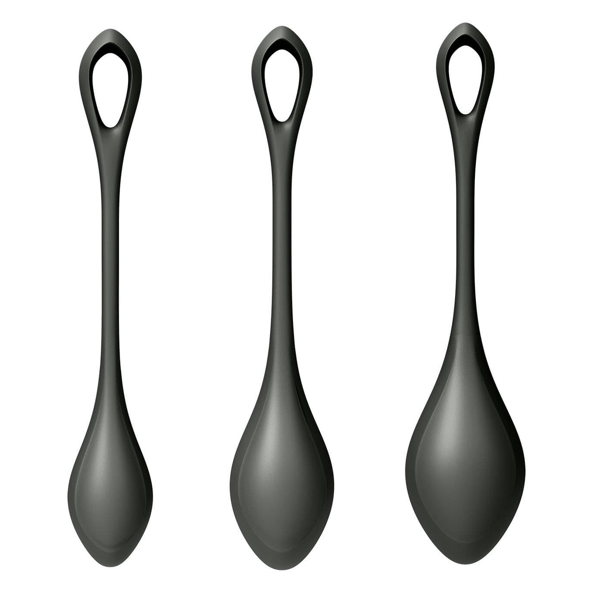 Satisfyer - Yoni Power 2 Silicone Kegel Balls Training Set (Black) Kegel Balls (Non Vibration) 4049369043873 CherryAffairs