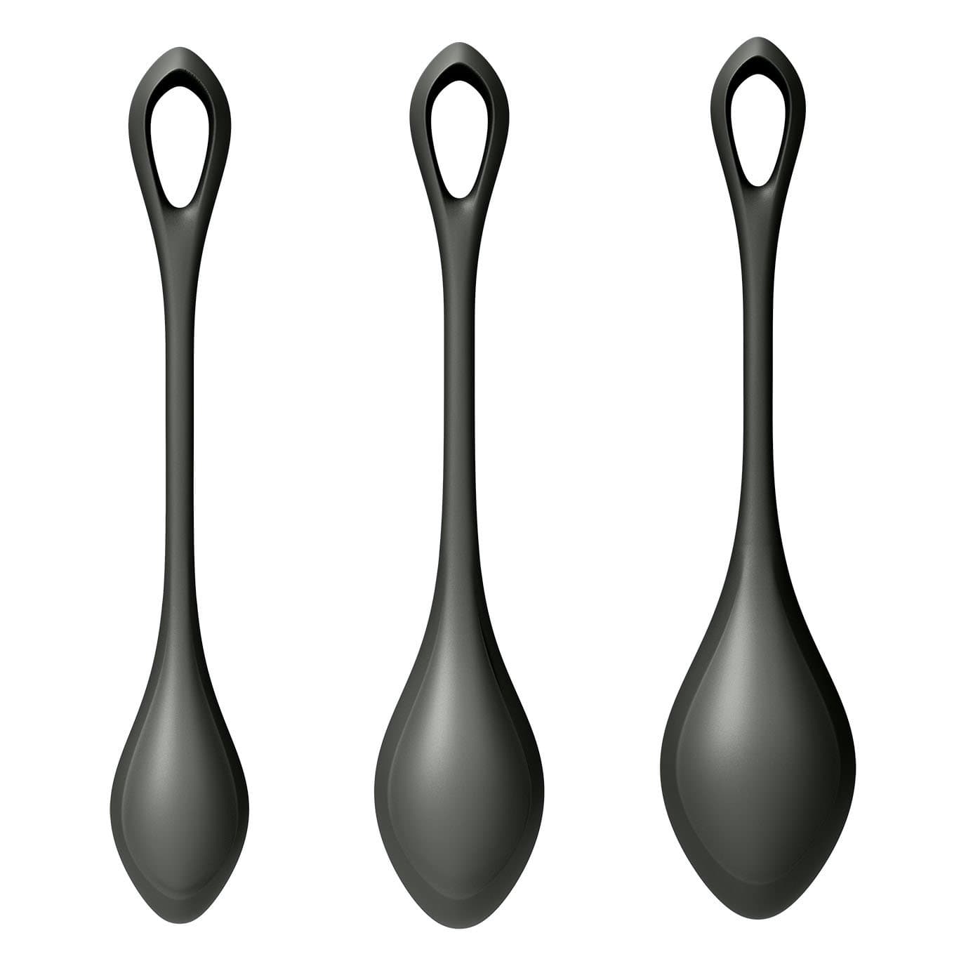 Satisfyer - Yoni Power 2 Silicone Kegel Balls Training Set (Black) Kegel Balls (Non Vibration) 4049369043873 CherryAffairs