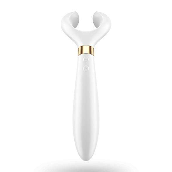 Satisfyer - Partner Multifun 3 Couples Massager (White) Couple's Massager (Vibration) Rechargeable 697309010047 CherryAffairs