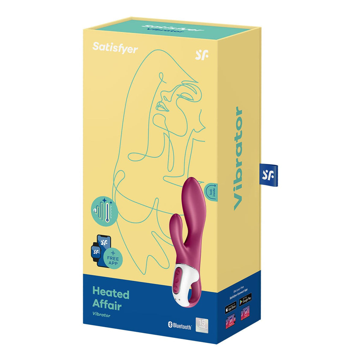 Satisfyer - Heated Affair G Spot Vibrator (Pink) Rabbit Dildo (Vibration) Rechargeable 4061504001616 CherryAffairs