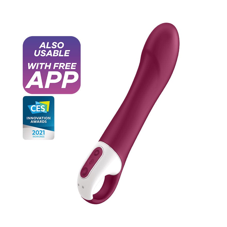 Satisfyer - Big Heat G Spot Vibrator (Pink) G Spot Dildo (Vibration) Rechargeable 4061504001623 CherryAffairs