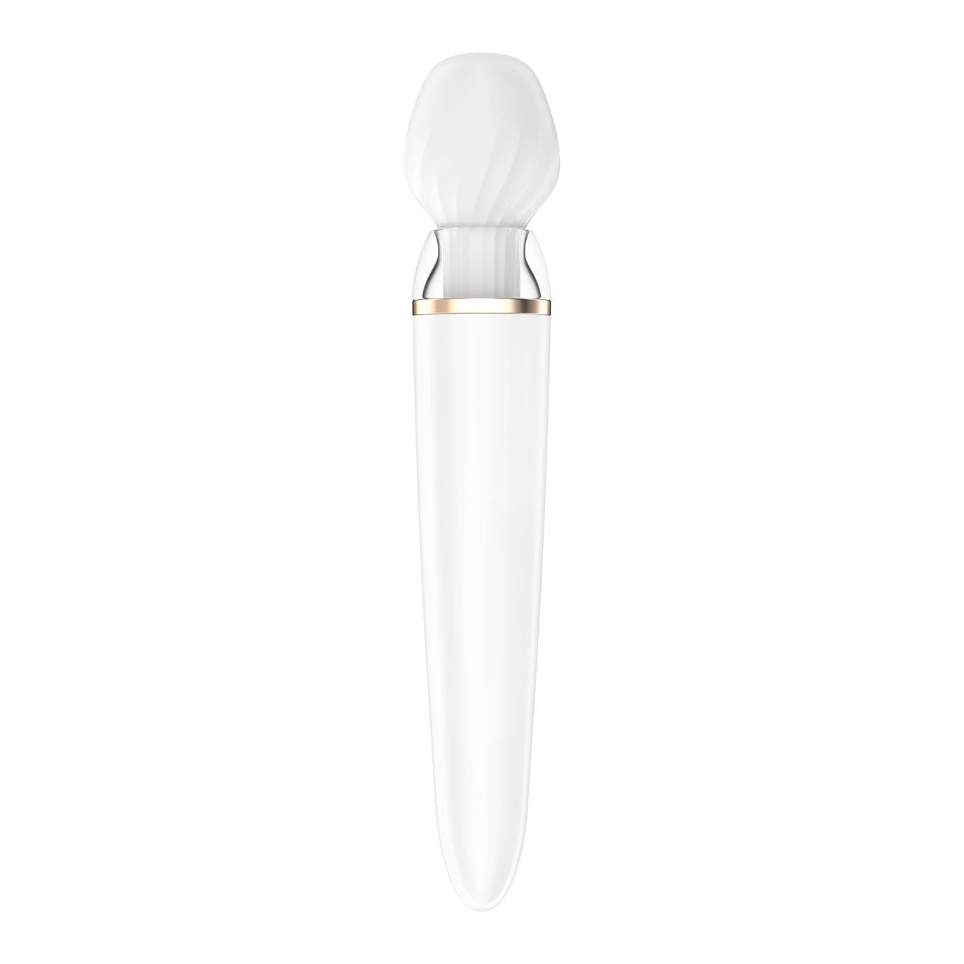 Satisfyer - Double Wand-er Bluetooth App-Controlled Wand Massager (White) Wand Massagers (Vibration) Rechargeable 4061504001791 CherryAffairs