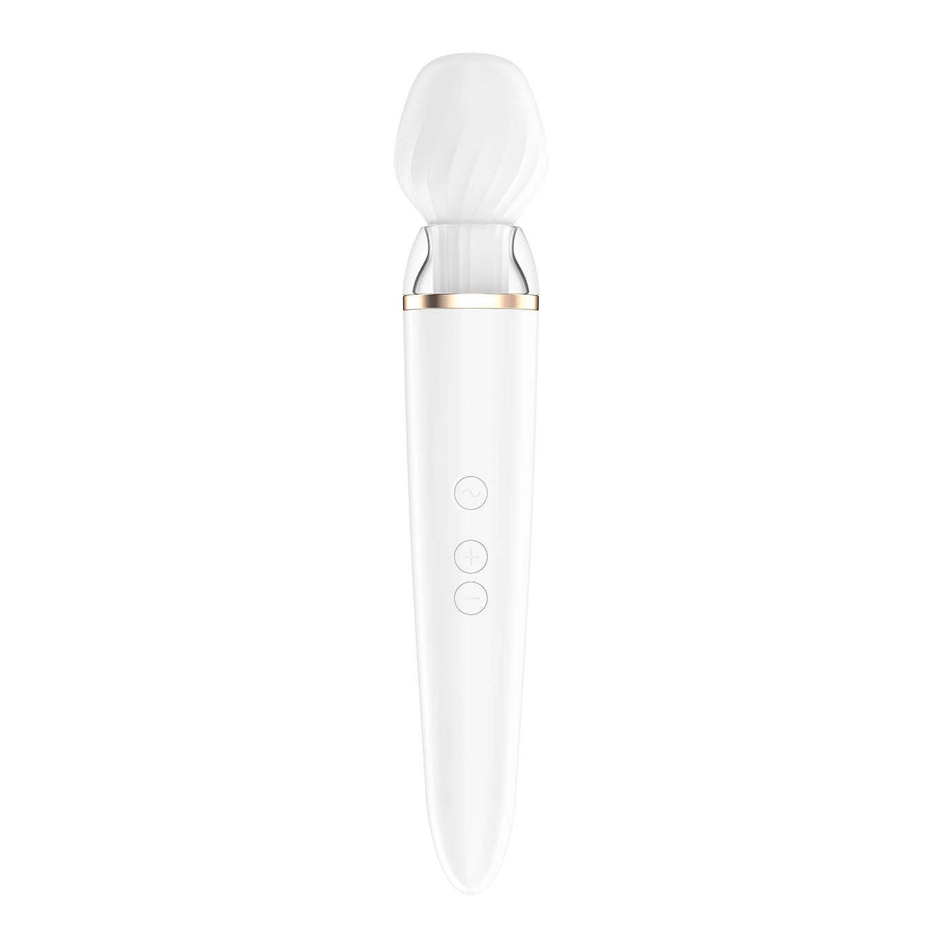 Satisfyer - Double Wand-er Bluetooth App-Controlled Wand Massager (White) Wand Massagers (Vibration) Rechargeable 4061504001791 CherryAffairs