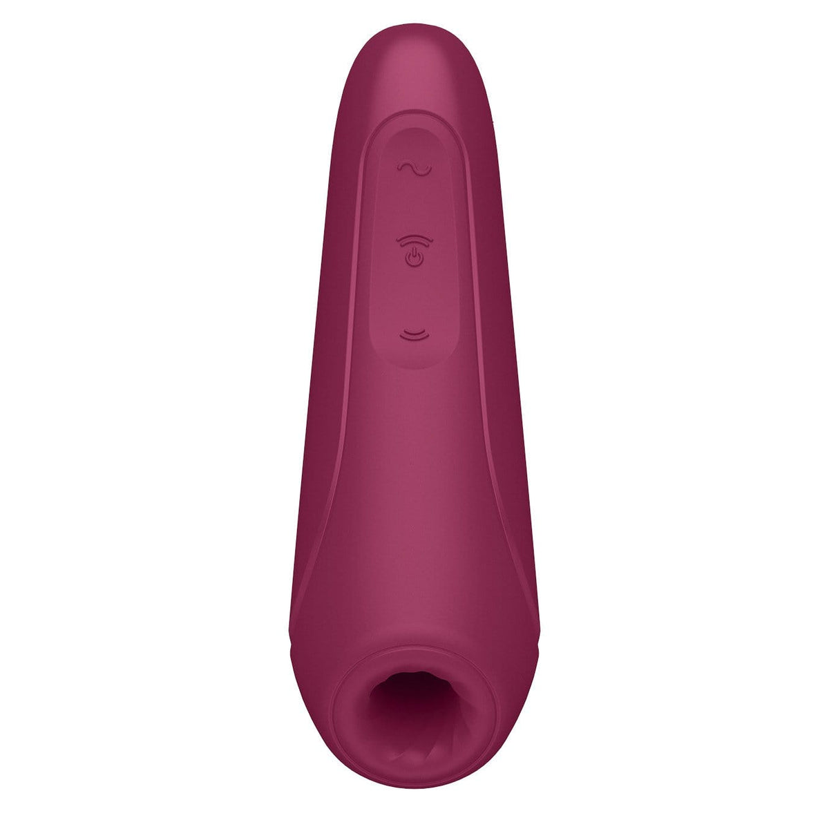 Satisfyer - Curvy 1+ App-Controlled Air Pulse Stimulator Vibrator (Rose Red) Clit Massager (Vibration) Rechargeable 289885089 CherryAffairs