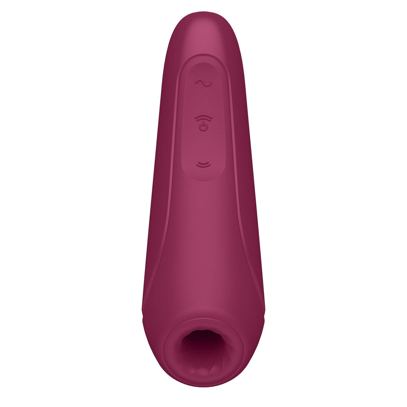 Satisfyer - Curvy 1+ App-Controlled Air Pulse Stimulator Vibrator (Rose Red) Clit Massager (Vibration) Rechargeable 289885089 CherryAffairs