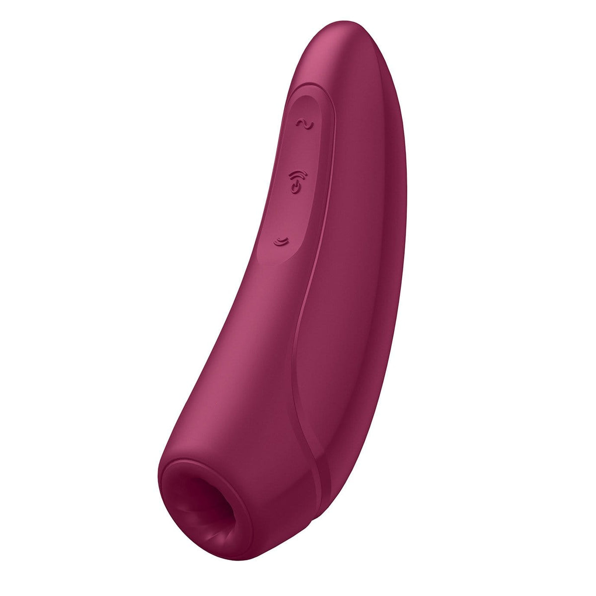 Satisfyer - Curvy 1+ App-Controlled Air Pulse Stimulator Vibrator (Rose Red) Clit Massager (Vibration) Rechargeable 289885089 CherryAffairs