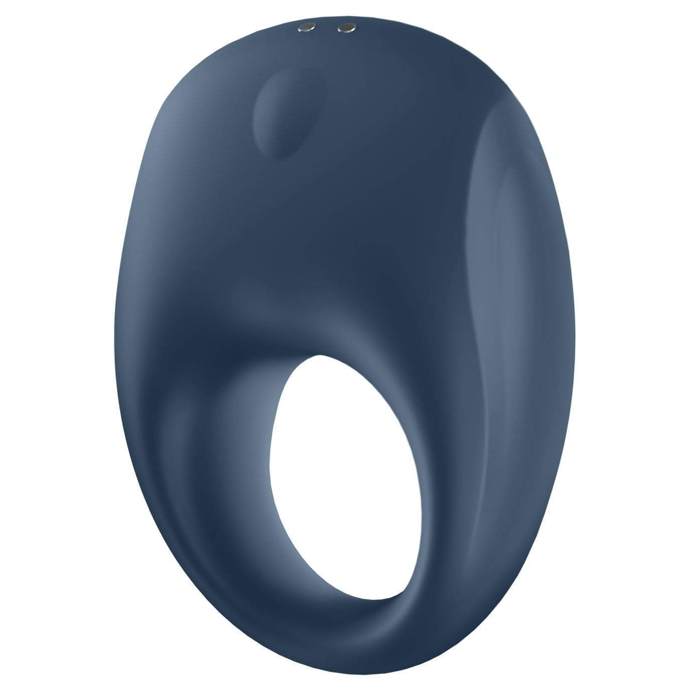 Satisfyer - Strong One App-Controlled Silicone Cock Ring (Blue Black) Silicone Cock Ring (Vibration) Rechargeable 4061504001968 CherryAffairs