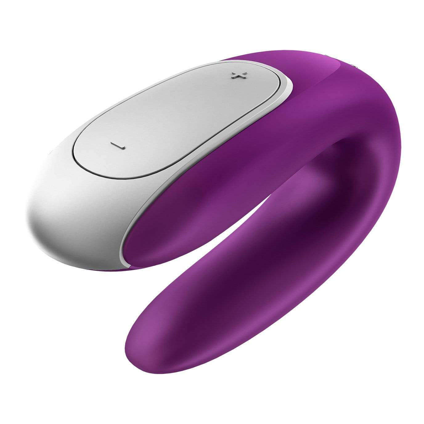 Satisfyer - Double Fun App-Controlled Couple's Vibrator with Remote Control (Purple) Remote Control Couple's Massager (Vibration) Rechargeable 4061504002460 CherryAffairs