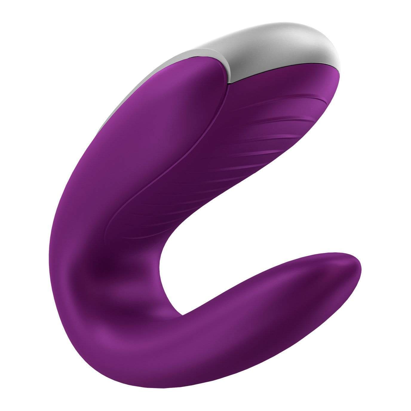 Satisfyer - Double Fun App-Controlled Couple's Vibrator with Remote Control (Purple) Remote Control Couple's Massager (Vibration) Rechargeable 4061504002460 CherryAffairs
