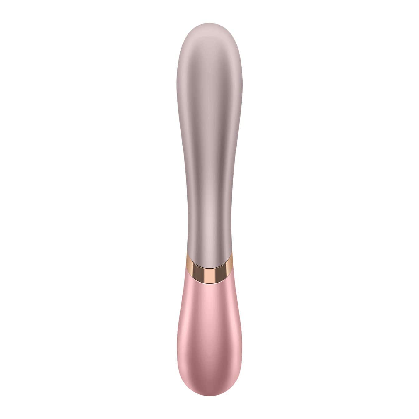 Satisfyer - Hot Lover Warming Rabbit Vibrator with Bluetooth and App (Pink/Dark Pink) Rabbit Dildo (Vibration) Rechargeable 520215271 CherryAffairs