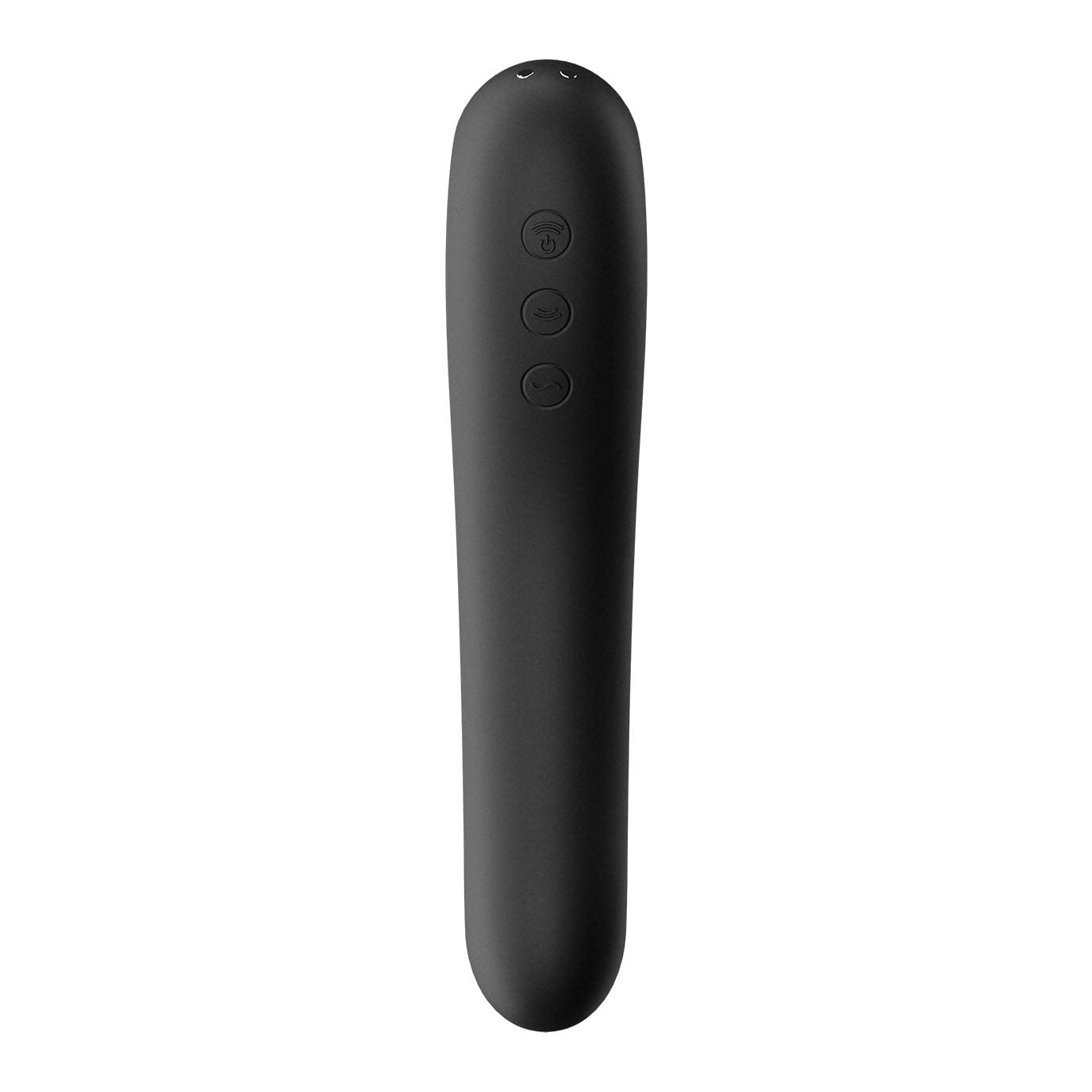 Satisfyer - Dual Kiss Insertable Air Pulse Vibrator w App-Controlled Clitoral Air Stimulator (Black) Clit Massager (Vibration) Rechargeable 4061504003009 CherryAffairs