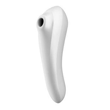 Satisfyer - Dual Pleasure App-Controlled Clit Vibrator (White) Clit Massager (Vibration) Rechargeable 324161162 CherryAffairs