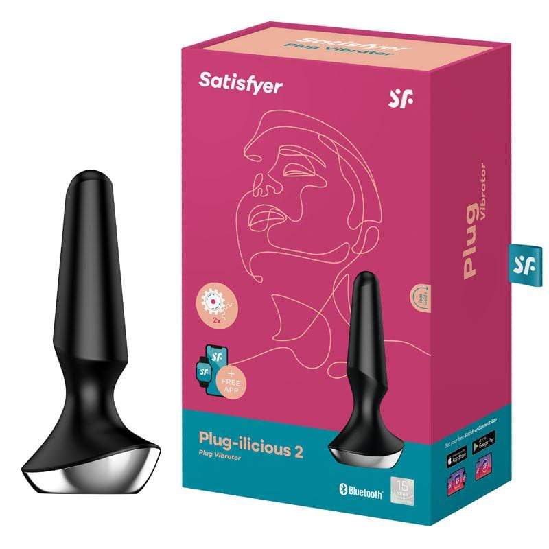 Satisfyer - Plugilicious 2 App-Controlled Anal Plug (Black) Anal Plug (Vibration) Rechargeable 4061504003283 CherryAffairs