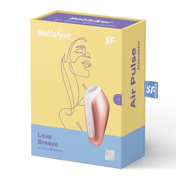 Satisfyer - Love Breeze Air Pulse Clitoral Air Stimulator (Copper) Clit Massager (Vibration) Rechargeable 371165271 CherryAffairs