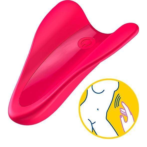 Satisfyer - High Fly Finger Vibrator (Fuchsia) Clit Massager (Vibration) Rechargeable 346244398 CherryAffairs
