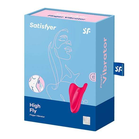 Satisfyer - High Fly Finger Vibrator (Fuchsia) Clit Massager (Vibration) Rechargeable 346244398 CherryAffairs