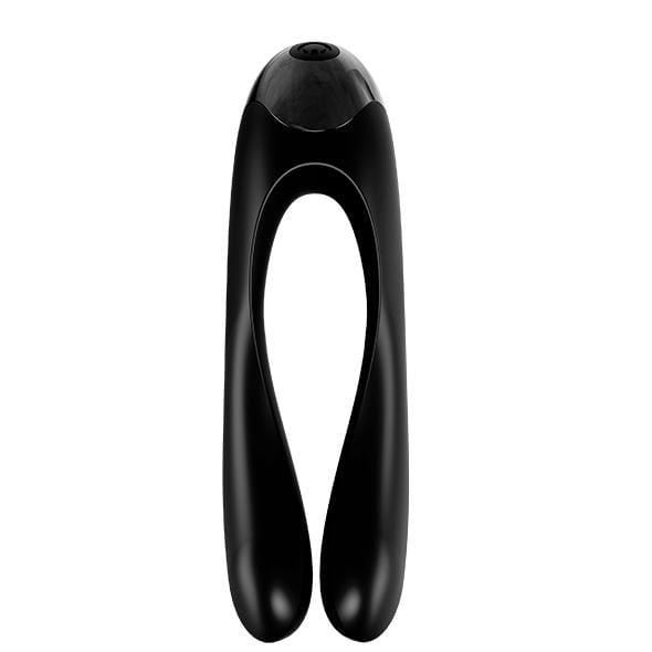 Satisfyer - Candy Cane Finger Vibrator (Black) Clit Massager (Vibration) Rechargeable 4061504004136 CherryAffairs