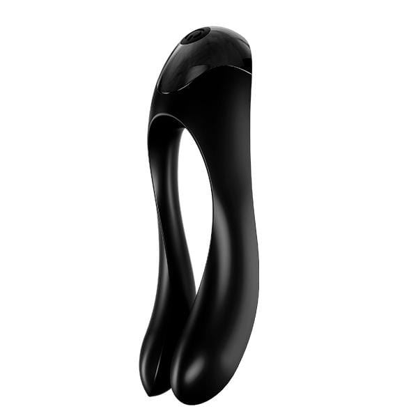 Satisfyer - Candy Cane Finger Vibrator (Black) Clit Massager (Vibration) Rechargeable 4061504004136 CherryAffairs
