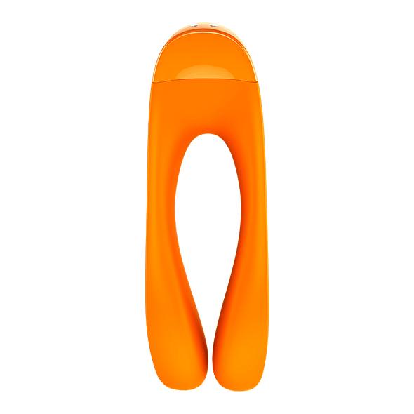Satisfyer - Candy Cane Finger Vibrator (Orange) Clit Massager (Vibration) Rechargeable 4061504004143 CherryAffairs